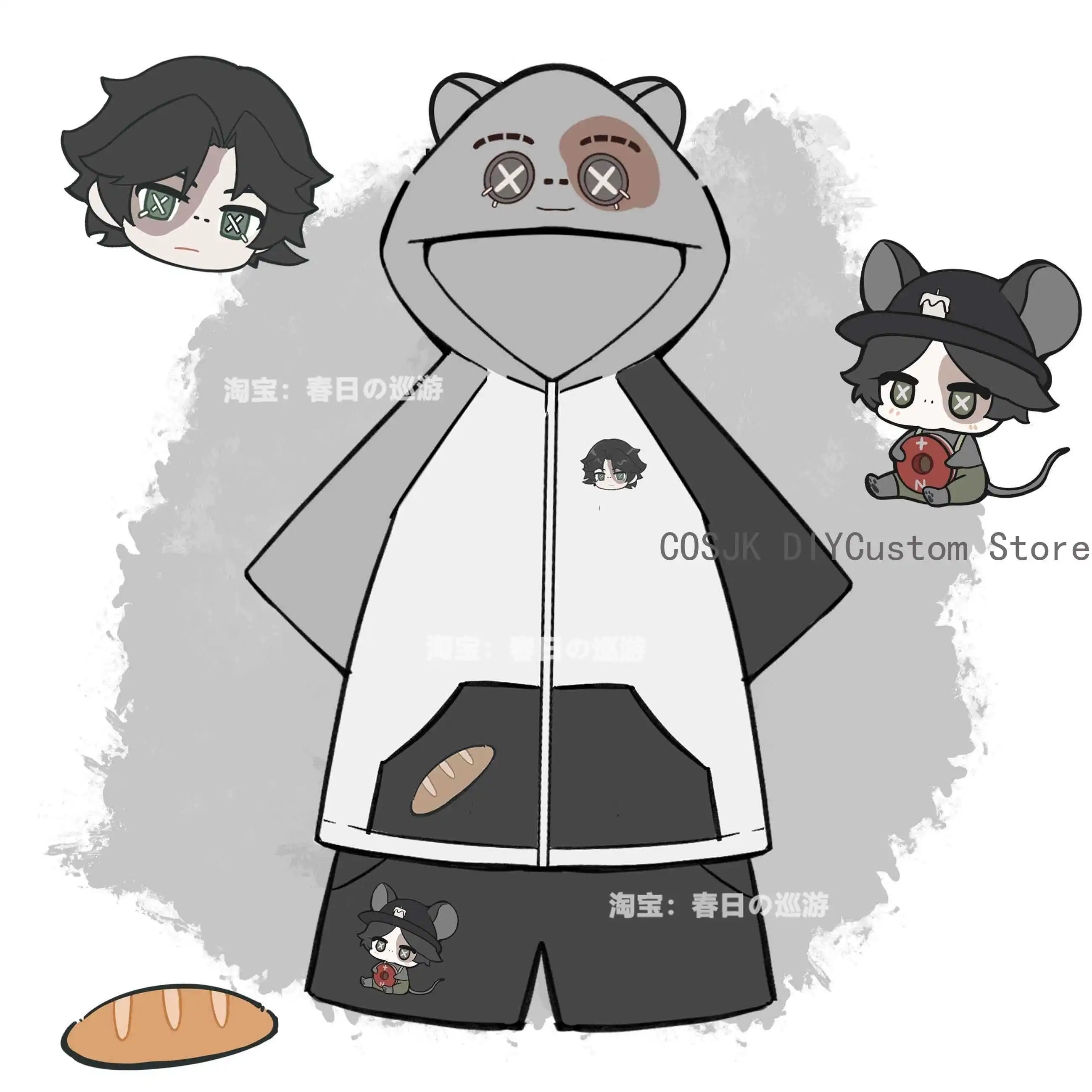 

Аниме-проспектор Norton Campbell, милый костюм с капюшоном и ушками монстра, студенческая хлопковая футболка на молнии, свободный короткий летний наряд