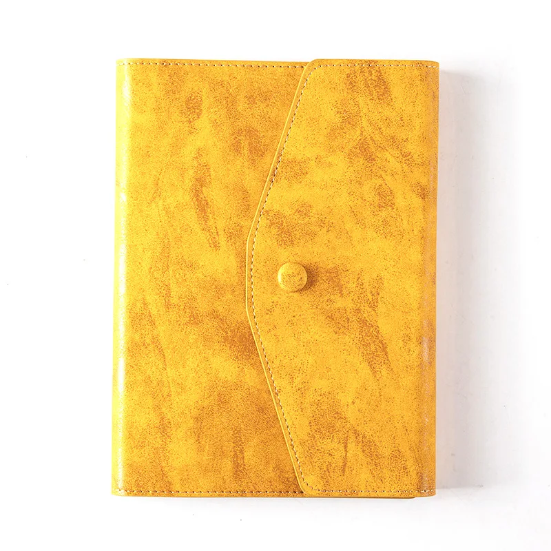 A5 Soft PU Leather Business Notebook with Lined Inner Pages and Gift Box Option, Portable Office Journal for Meeting Notes