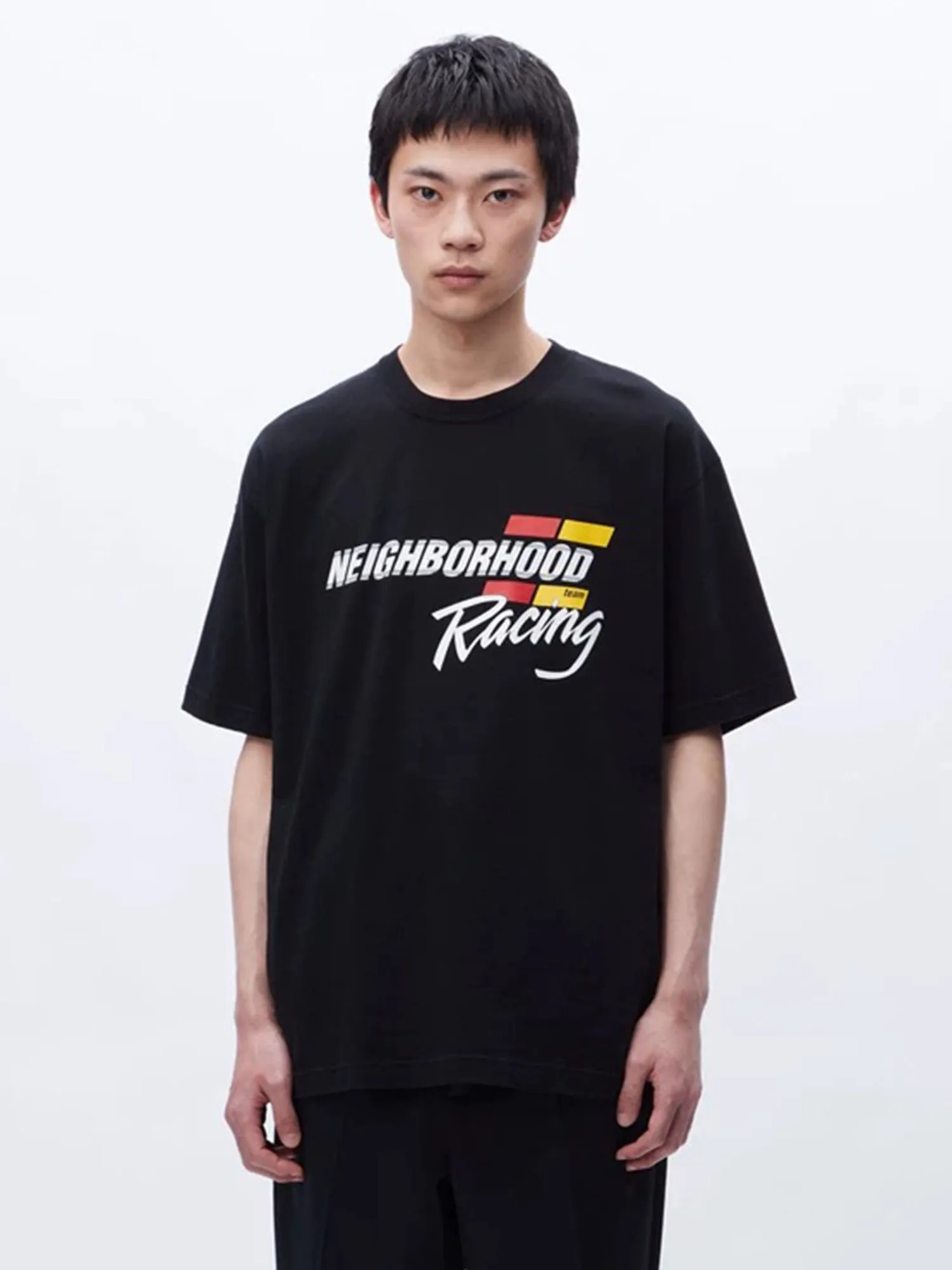 Japanese Trendy Slogan Letter Printed T-shirt Loose Casual Pure Cotton Breathable Men's Short-sleeved