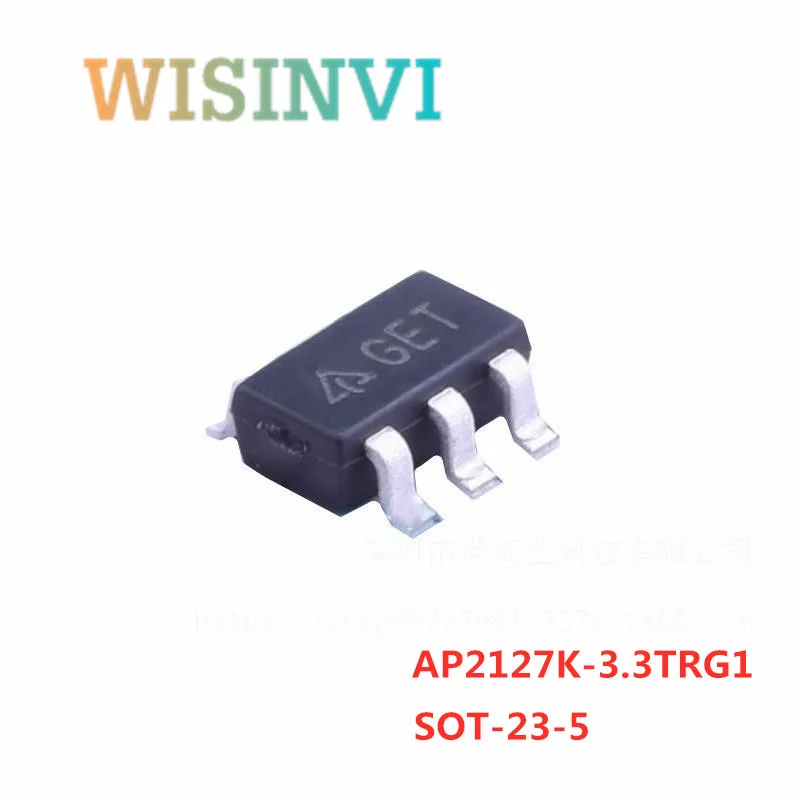 10PCS AP2127K-3.3TRG1 GET AP2127K-ADJTRG1 GEH AP2127K-1.5TRG1 GEP AP2127K-1.8TRG1 GEQ AP2127K-2.5TRG1 GER SOT23-5