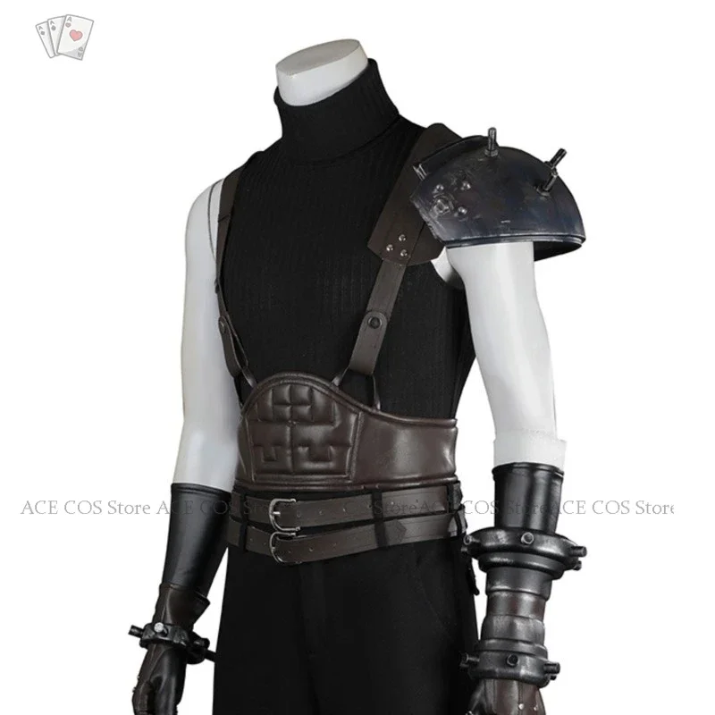 Ff vii Wiedergeburt letzte Fantasie Wolke Streit Cosplay Kostüm Perücke Anime Spiel Wolke Cosplay Uniformen Schuhe Halloween Karneval Outfit