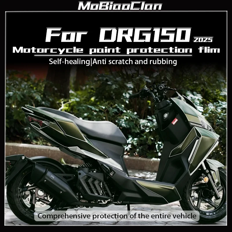 Per SYM DRG150 drg150 2025 Accessori di Modifica TPU Invisibile Copertura Auto Corpo Trasparente Pellicola Protettiva Serbatoio Carburante Adesivo