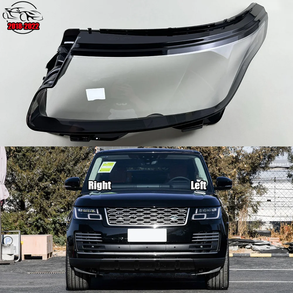 

For Land Rover Range Rover 2018-2022 Front Headlamp Cover Lamp Shade Headlight Shell Lens Replace Original Lampshade Plexiglass