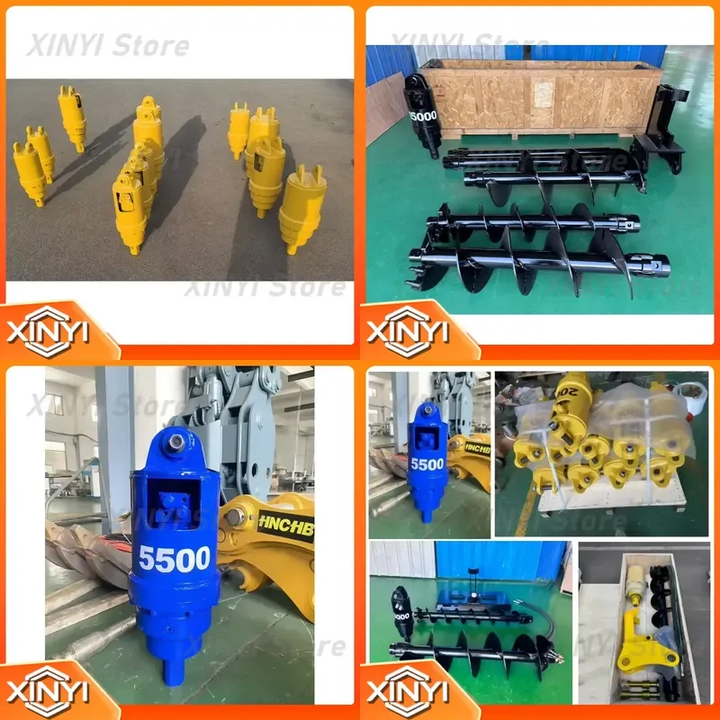 Clay Soil Drilling Auger Hydraulic Earth Drill Auger Digging Attachment for Backhoe Crane