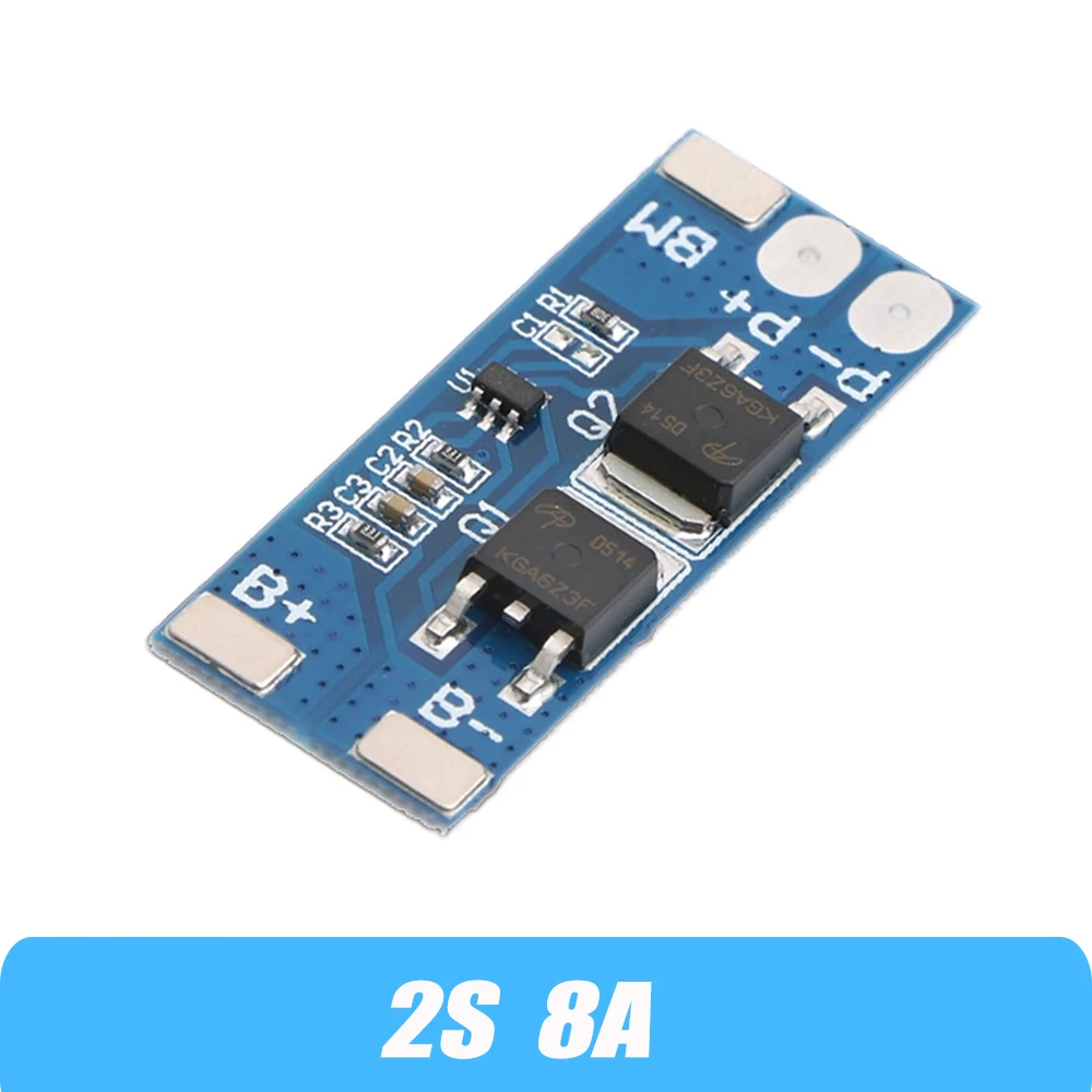 2S 3A 4A 5A 8A 10A 13A 7.4V 8.4V ليثيوم أيون 18650 بطارية ليثيوم لوح حماية BMS 20A معيار حماية ماس كهربائى