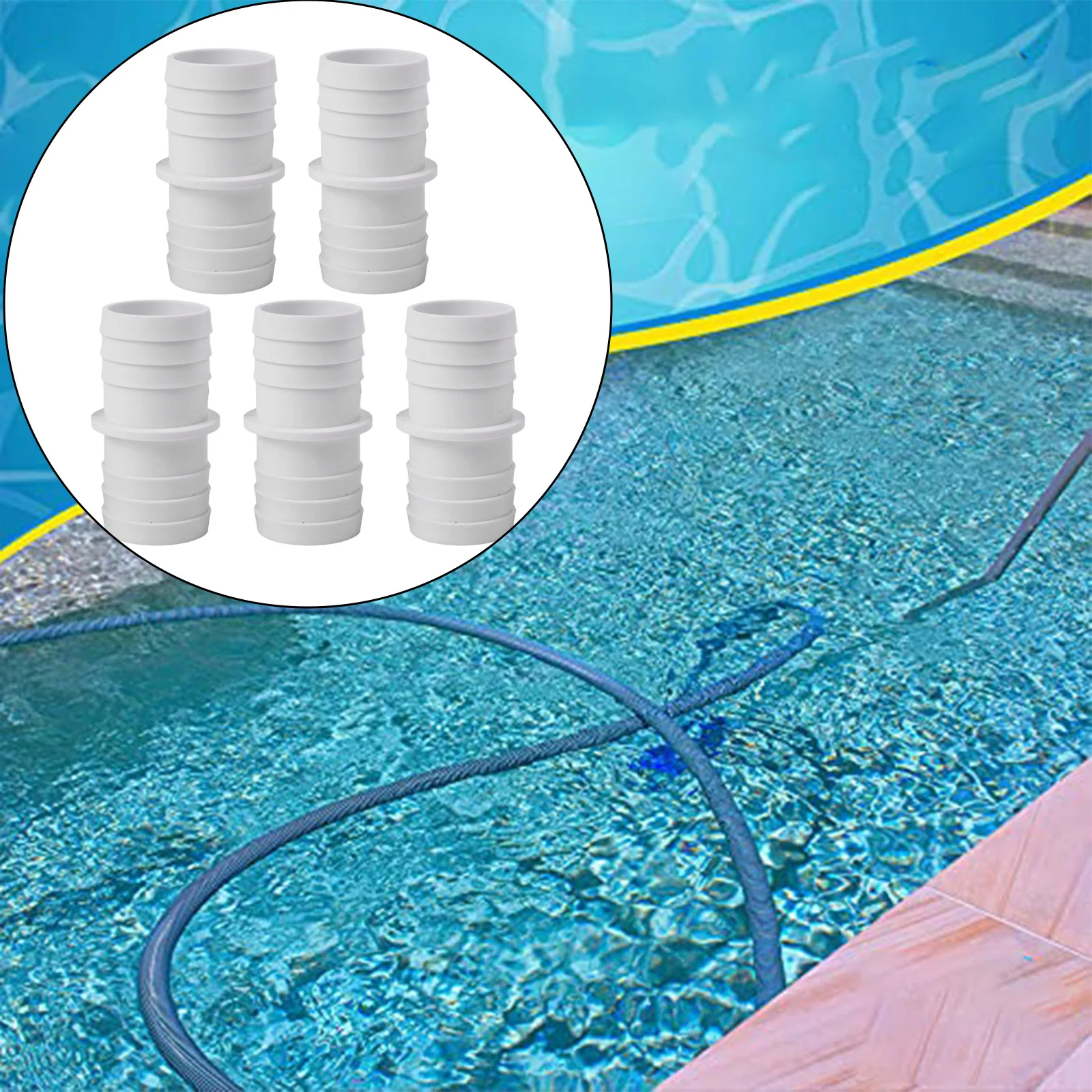 Sistema de vacío para piscina, adaptador de 38mm, tareas de limpieza, conector de manguera de vacío de 38mm y 38mm, factor de forma compacto, ligero