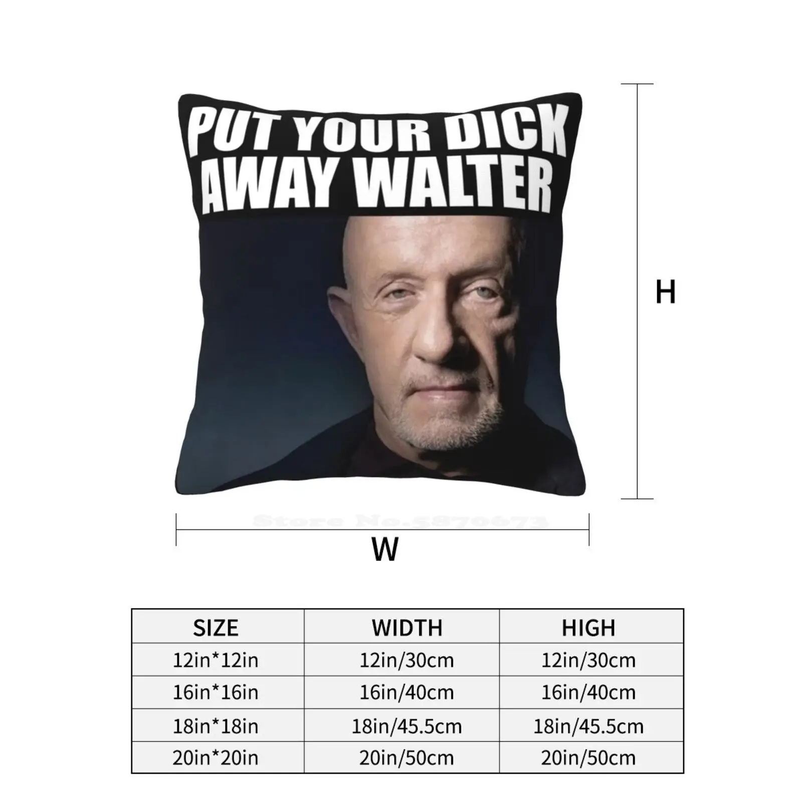 Put Your D * Away Walter Fashion Sofa Throw Pillow Cover Pillowcase Walter White Better Call Saul Saul Goodman Mike Ehrmantraut