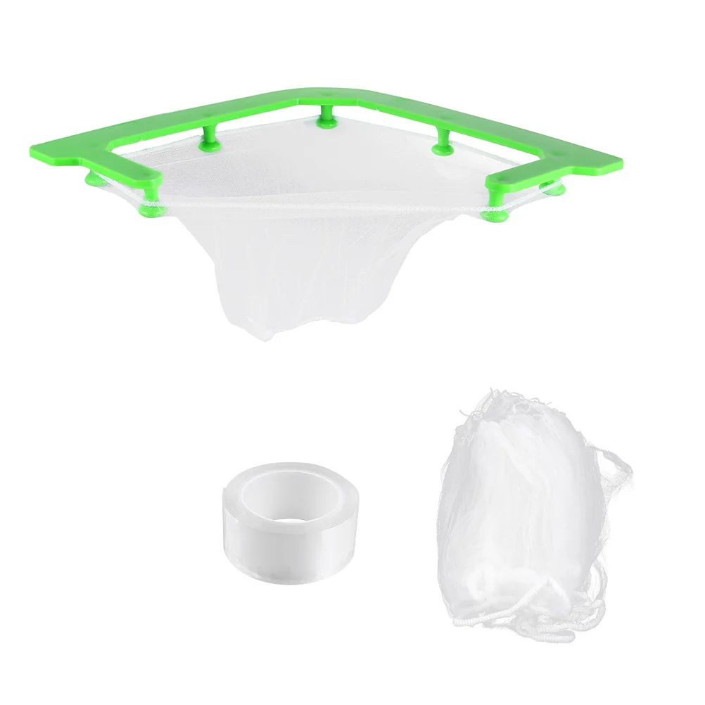 

1 Set Triangular Bag Kitchen Sink Drain Strong Durable Hanging Net Organizer Large Capacity Wet Dry Separation Easy Storage