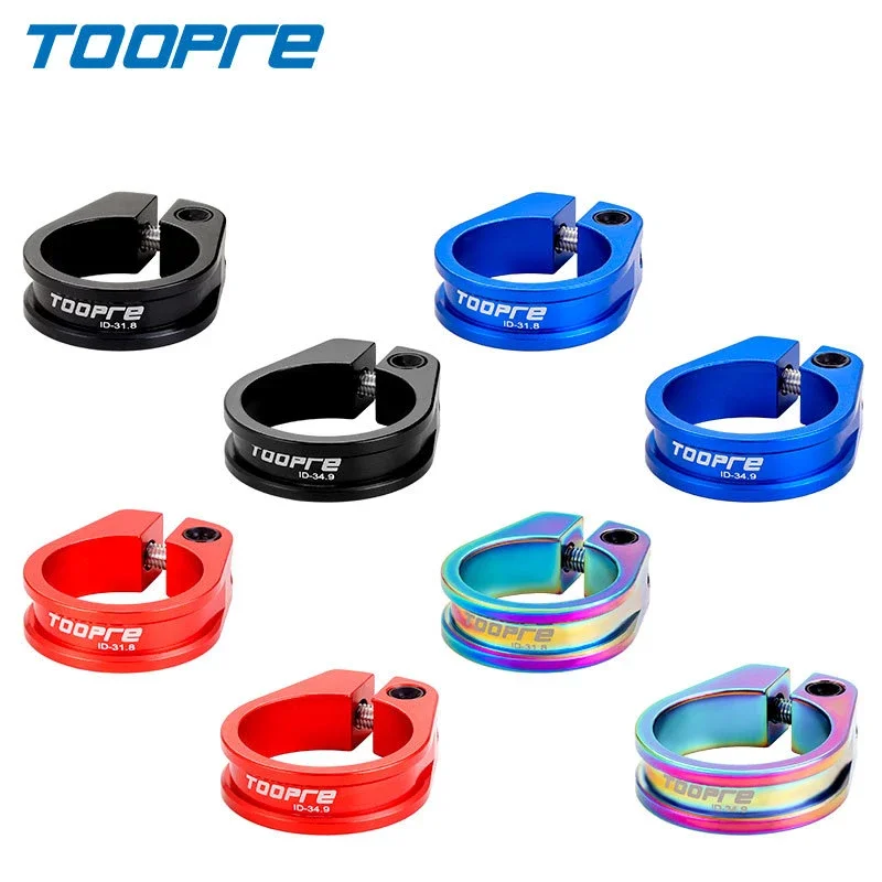 

TOOPRE Mountain Bike Seatpost Clamp Aluminium Alloy 31.8/34.9mm Seat Post Clamps EIEIO Bicycle Parts