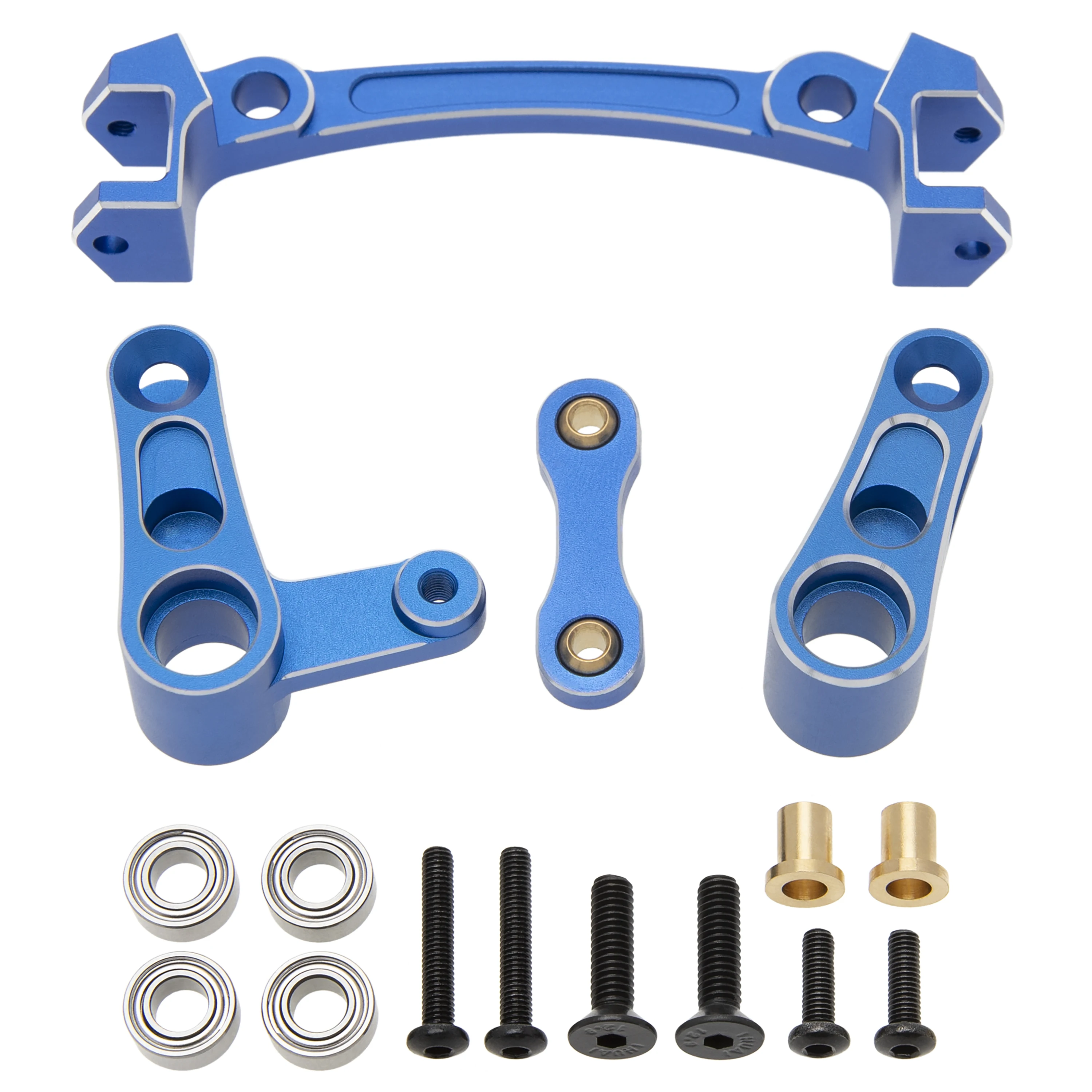 Steering Bellcrank Set Steering Assembly Parts for Arrma 1/8 Mojave 4S 4X4 BLX RC Car Upgrades Parts, Replacement for #ARA340200