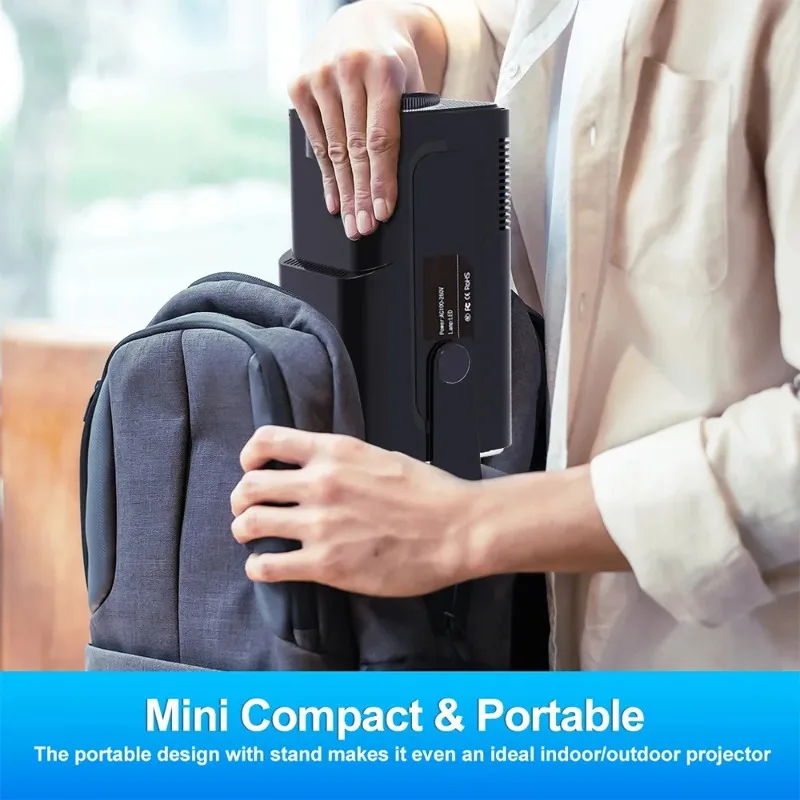 HY320 جهاز عرض صغير محمول 4K فائق الوضوح للاستخدام المنزلي، إسقاطات الحائط، غرف المعيشة، المصنع المباشر OEM عبر الحدود #4
