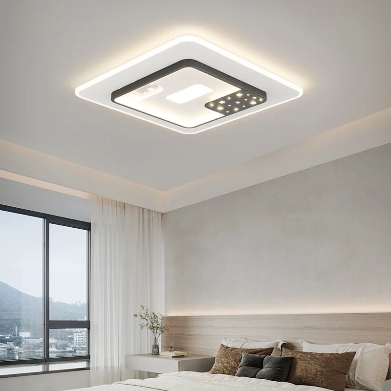 Mantianxing light eye protection ceiling lamp Modern minimalist master bedroom lamp cream wind advanced sense room lamps.