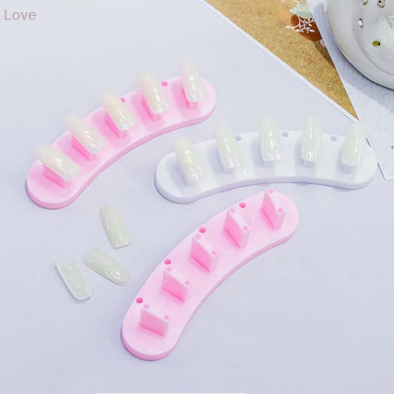 [L & P] 3 قطعة مجموعة أظافر صناعية نصائح فنية ممارسة عرض موقف أداة و 10 قطعة أظافر صناعية نصائح مانيكير مسمار أداة فنية مجموعة