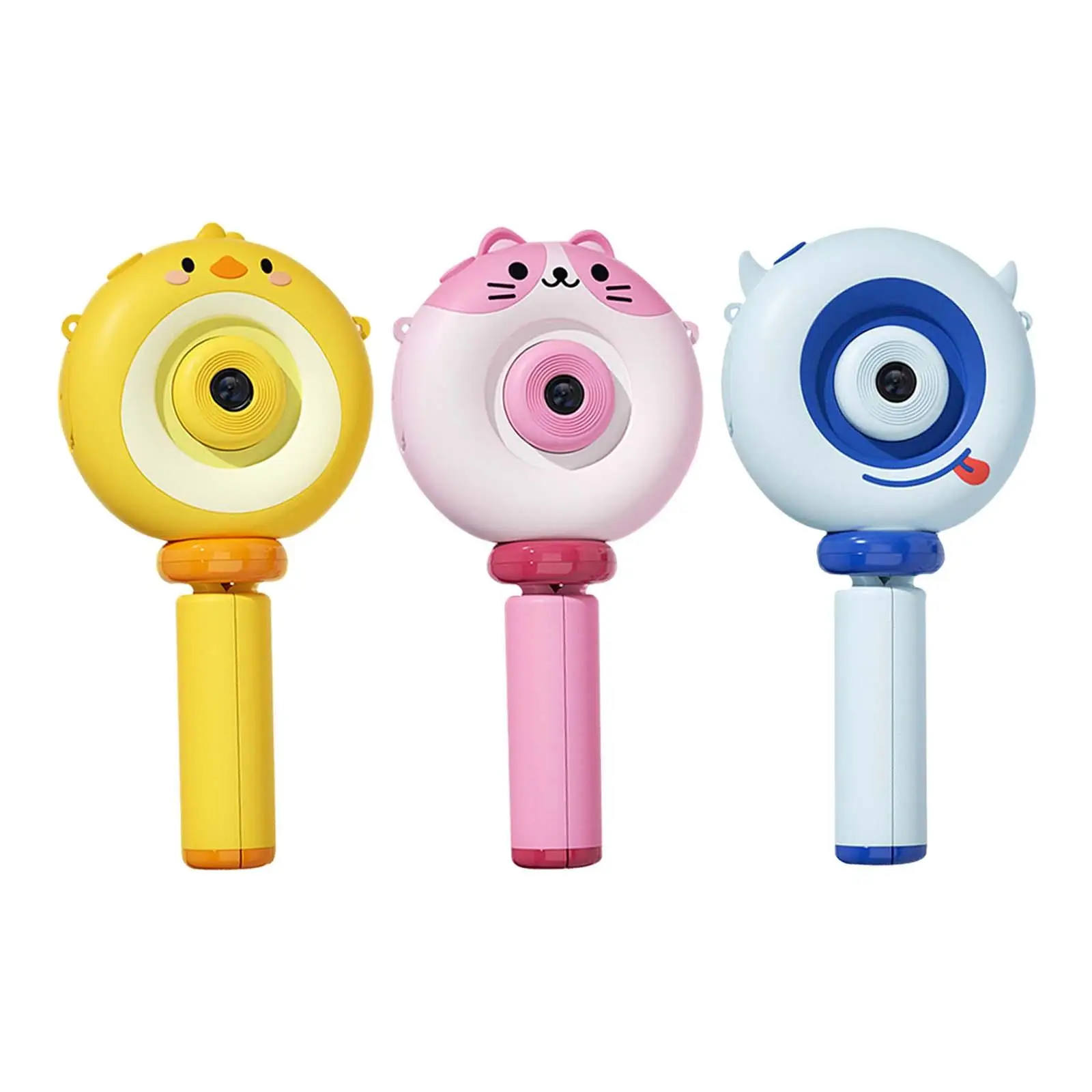 Mini câmera fotográfica portátil com cordão para crianças, Carregamento USB, Animal Design dos desenhos animados, Presente de aniversário, 3-8 anos de idade