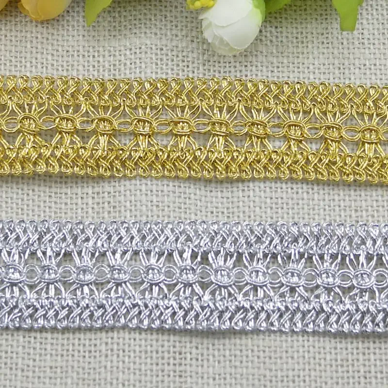2Meters/78.74In Per Pack New Lace Trim Clothing Accessories Lace DIY Curtain Lace Clothing Accessories 3.5cm Rice-Shaped Lace
