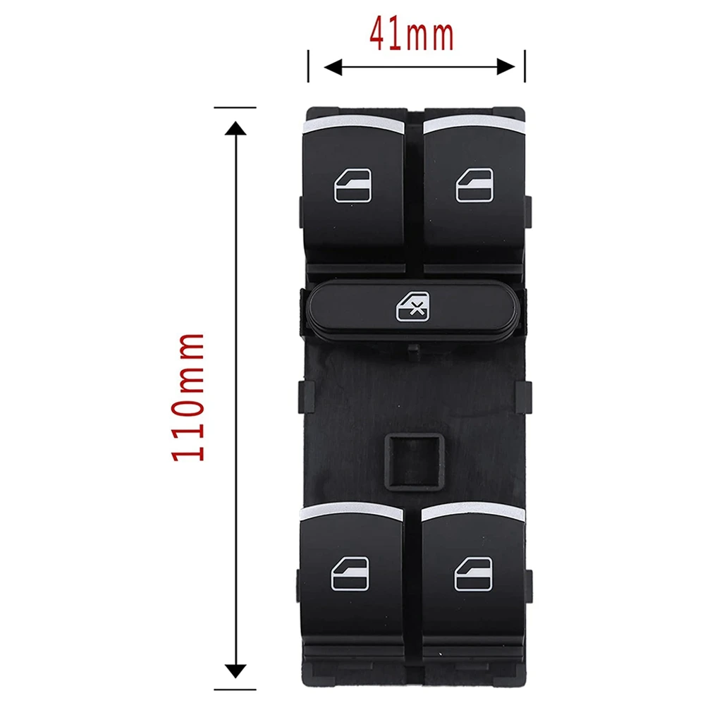 

AU28-Car Master Power Window Switch For CC Golf Jetta Passat Tiguan 2005-2013 5ND959857 5K4959857 5ND959855