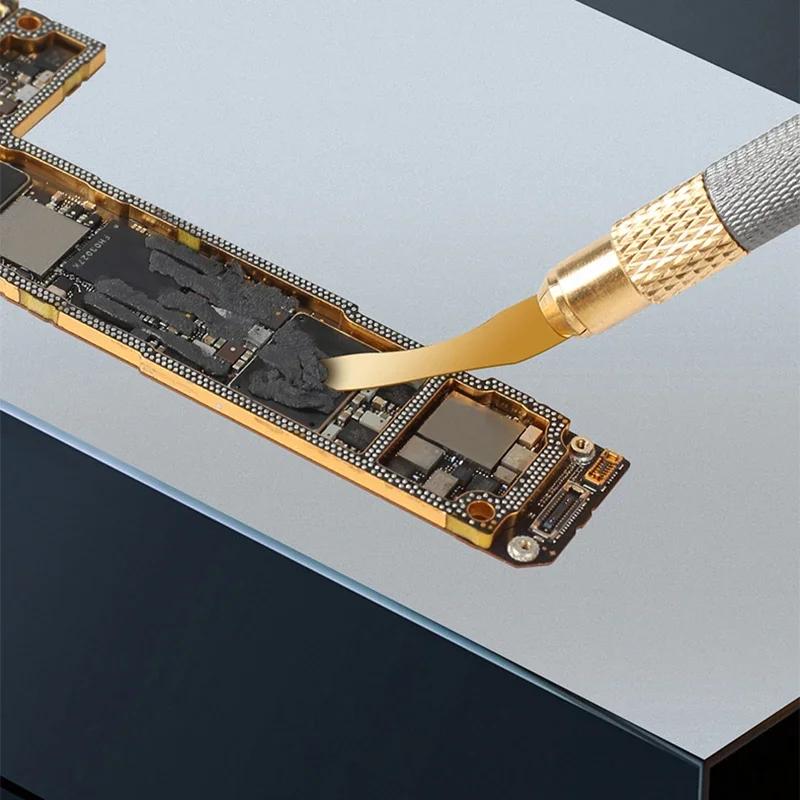 Kleber Entfernung Werkzeug MECHANIKER 034 Chip Motherboard Layered Schneiden Rework Blade Set Für Telefon Reparatur Entfernen IC Doppel-Ende messer