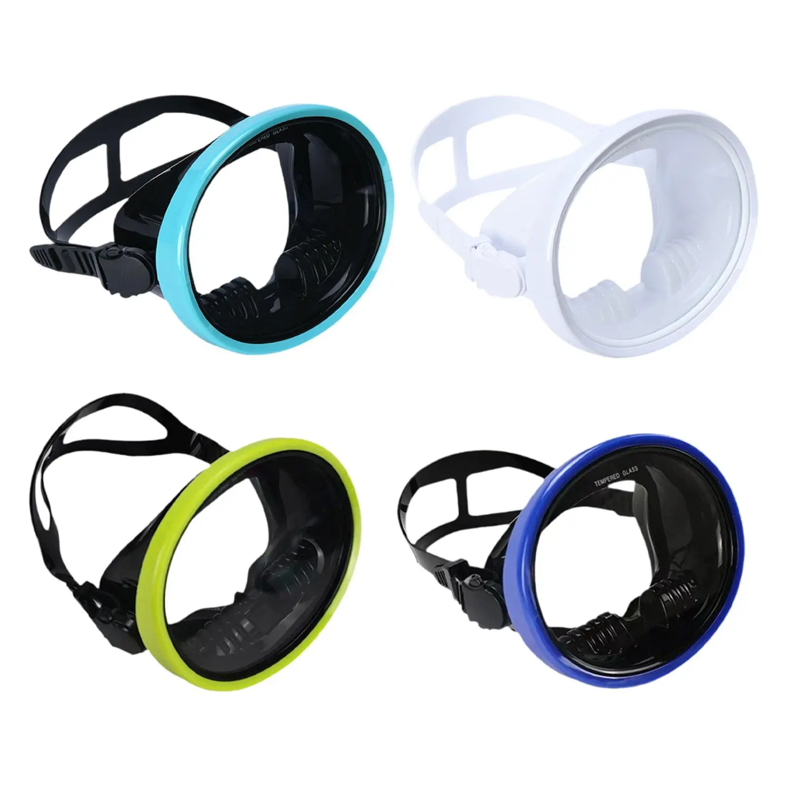 

Single Lens Diving Mask Universal Tempered Glass Lens Swim Mask Clear Vision for Freediving Spearfishing Scuba Diving Underwater