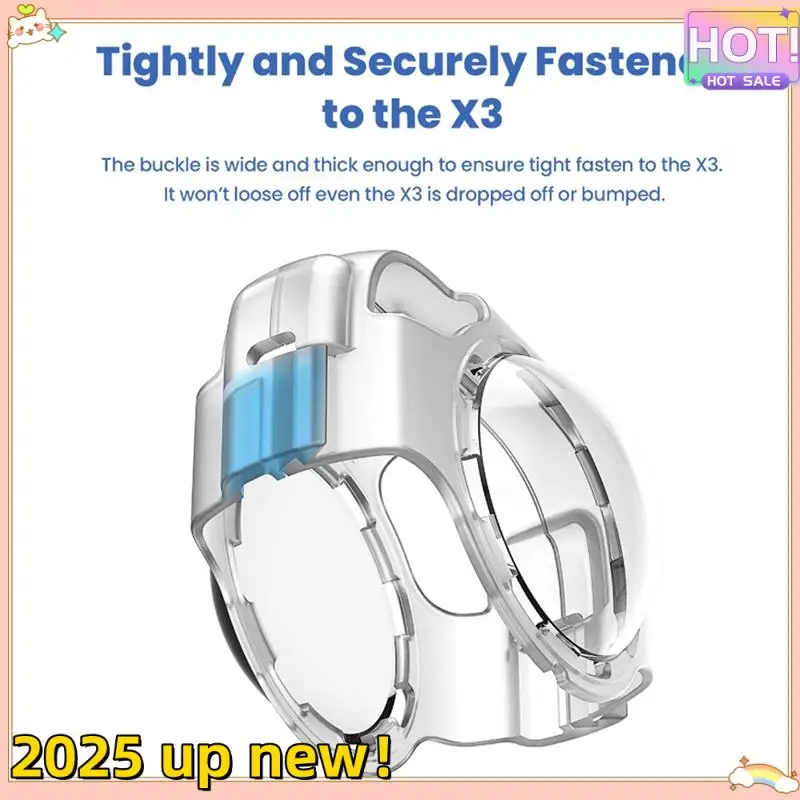 Stylish-AMAGISN Anti-Fog Snap-On Lens Guard For Insta360 X3 Easy Disassembly And Assembly Insta360 Action Camera Replacement Par