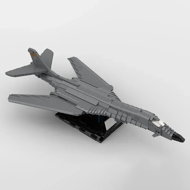 Moc klocki Model wojskowy w skali 1:72 B-1B Lancer Bomber technologia klocki modułowe prezent zabawki świąteczne zestawy do samodzielnego montażu