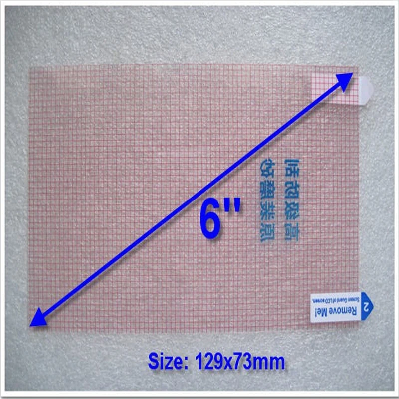 Anti-Glare Matte Screen Protector, película protetora de 3 camadas, tamanho da grade, universal, 5 polegadas, 115*65mm, 6 polegadas, 129x73mm, 10PCs