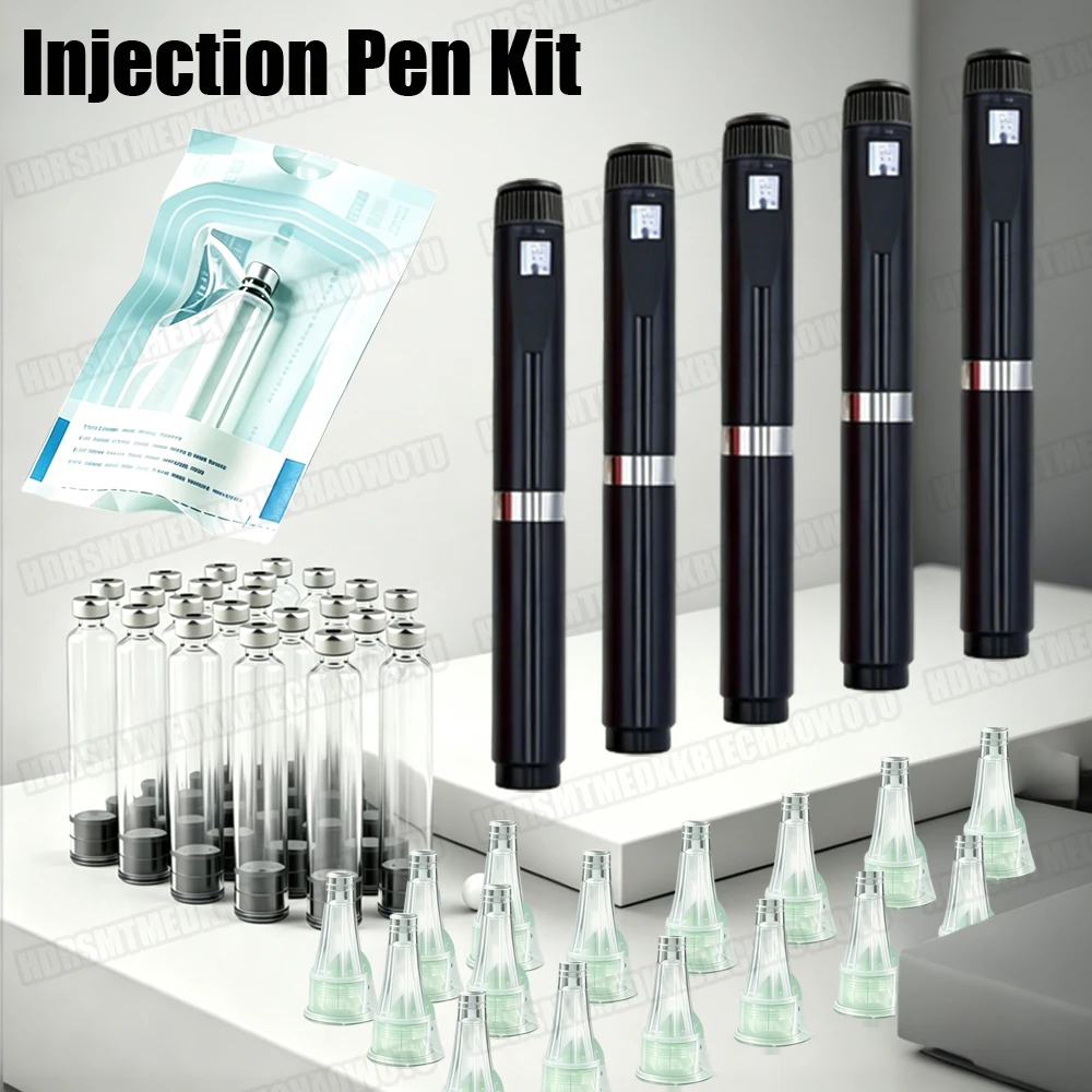 

Medical Aesthetics Injection Pen Kit 3ml Empty Cassette Bottle Cartridges 4/6/8mm Pen Tip Sterile Individual Packaging Universal