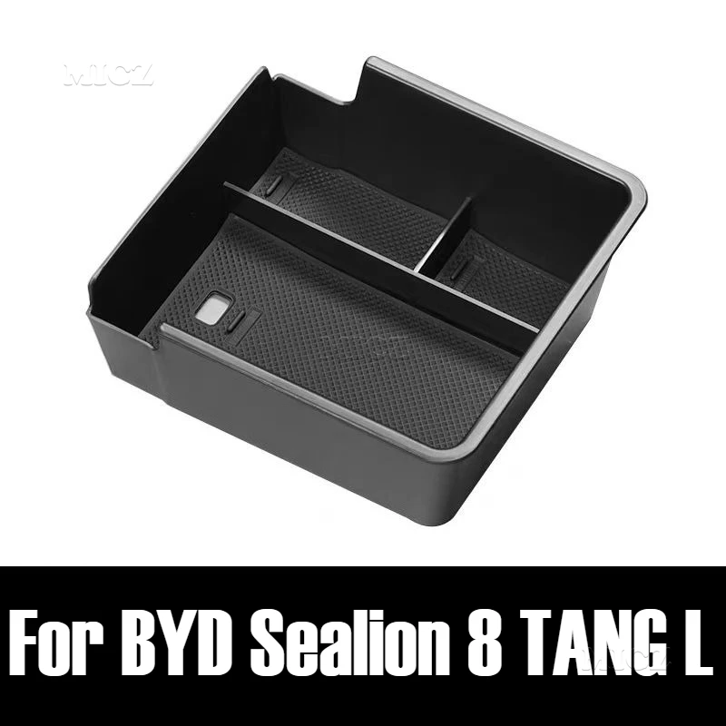 

For BYD Sealion 8 TANG L 2025 2026 Car Accessories Center Console Tray Armrest Storage Box Organizer Interior Stowing Tidying