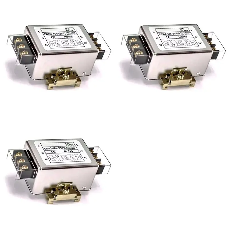 

T31C-3X CW4L2-40A-S(005) Однофазный фильтр питания 220 В для источника питания переменного тока EMI Anti-Interfe CW4L2-40A-S