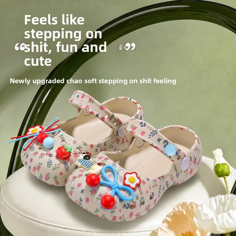 2026 Fashion Thick Sole Slippers Kids Girls Outdoor Wear-resistant Leisure Sandals Classic EVA Shoes Waterproof Beach Shoes Girl - view 3