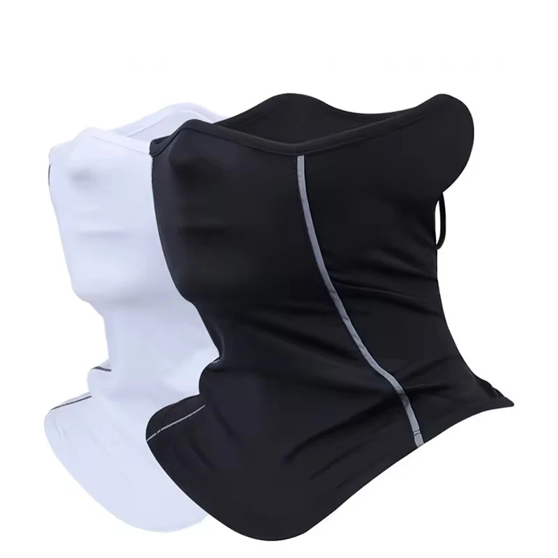 

Summer Men's and Women's Ice Silk Dust Mask UV Reflective Night Riding Half Face Mask UV Resistant Scarf Sports Headscarf ﻿