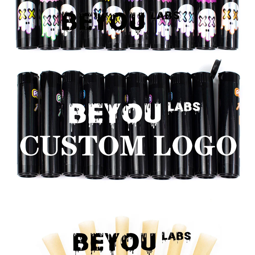 Empty Pop Top Storage Child Proof Lock Container Packman Black Warping Packaging Wholesale Accept Custom Logo