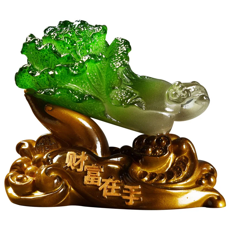 Color-changing tea pet decoration piece fortune cabbage boutique can be raised tea accessories creative tea play