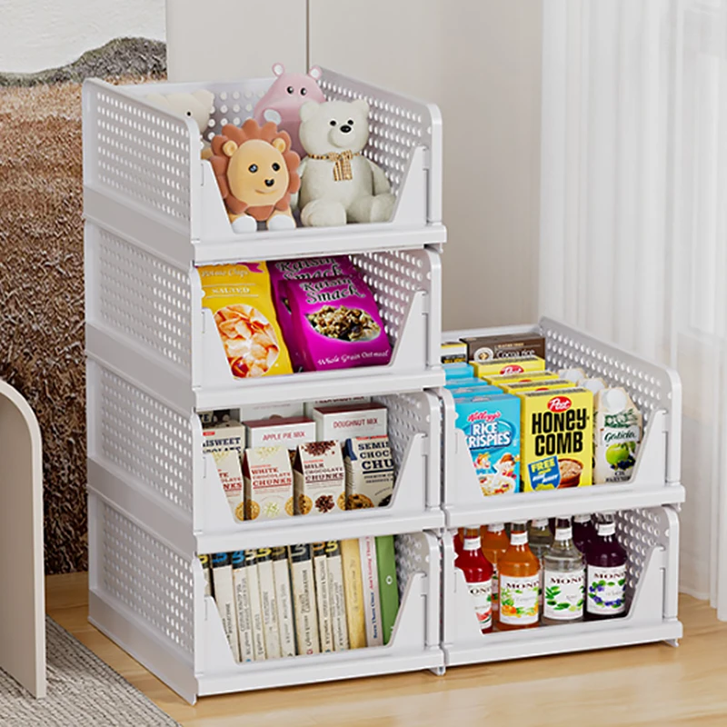 

Многоцелевая корзина для хранения, штабелируемая стойка для хранения одежды, ящик, органайзер для шкафа, полка, раздвижная утолщенная для гардероба, ванной комнаты