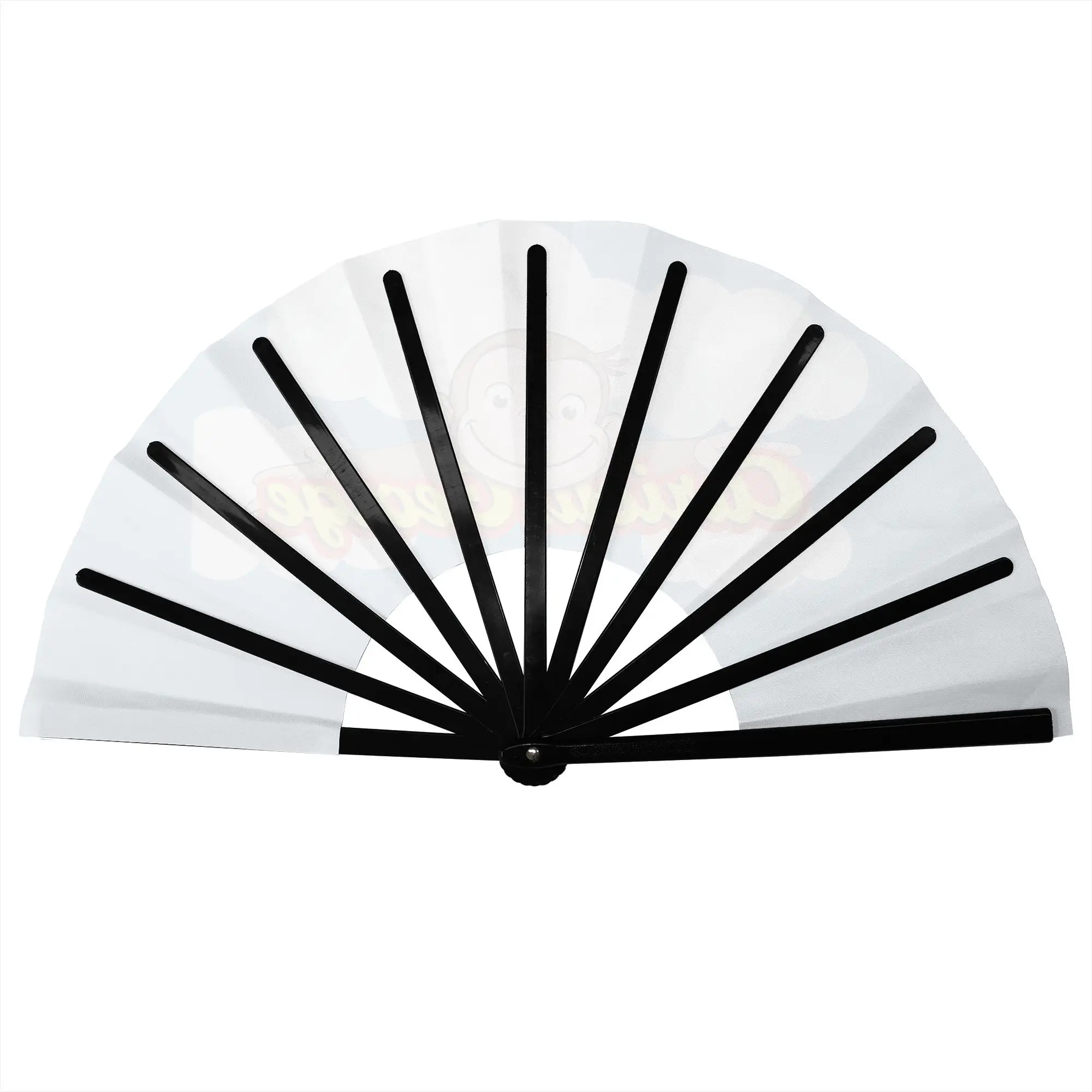 Cartoon C-Curious G-Georges Portable Pocket Fan Outdoor TV Folding Fan Chinese Dance Cooling Handheld Fans