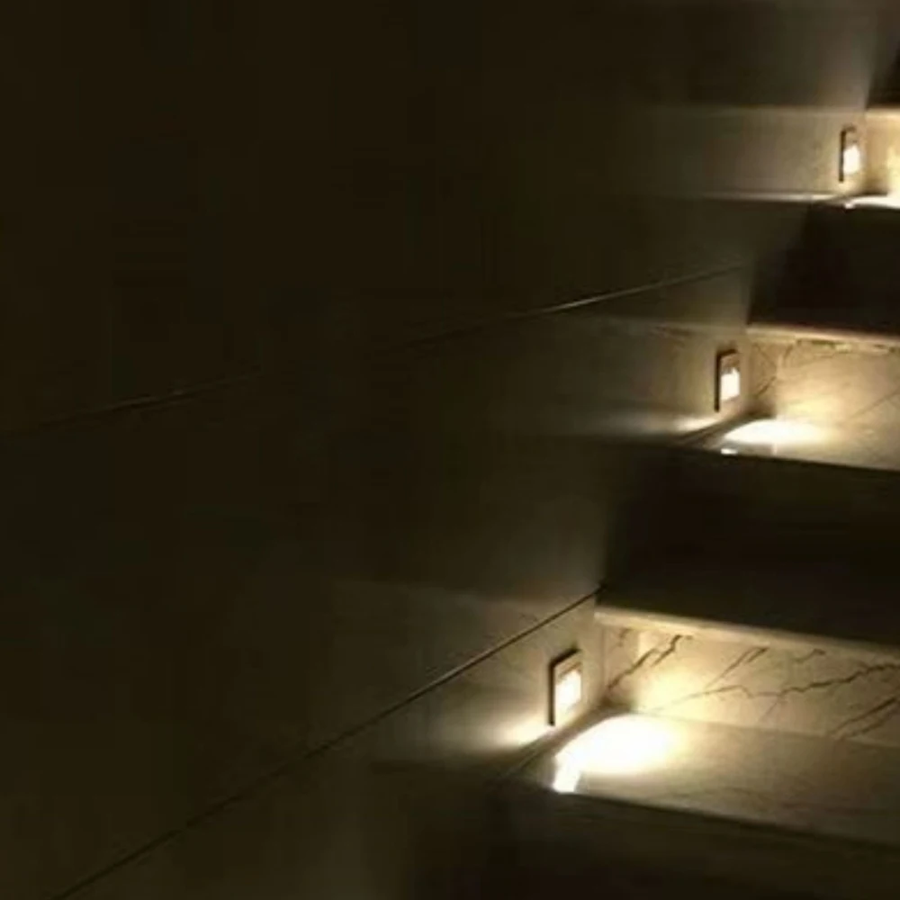 Outdoor Step Lights Stair Lights Indoor Waterproof 6000k 3000k LED Deck Lights for Staircase Steps Indoor & Outdoor