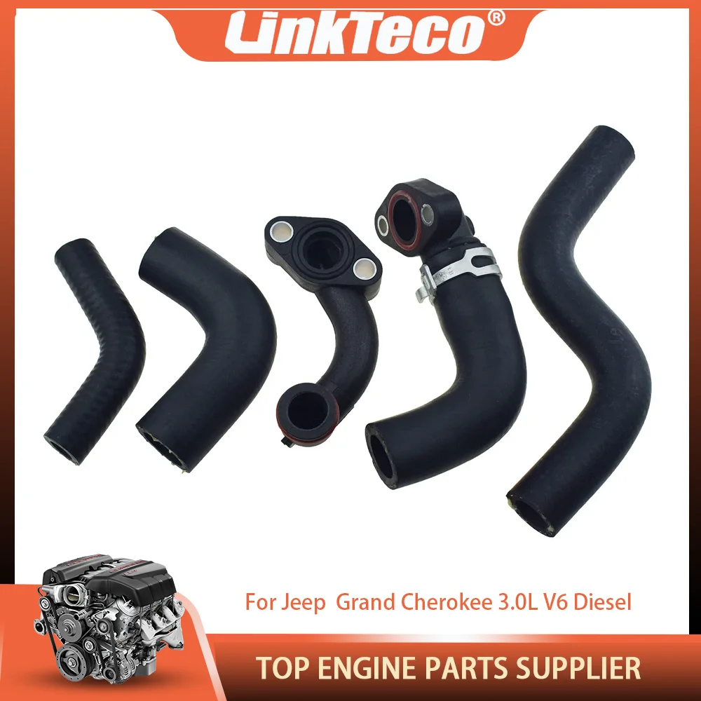 

Детали двигателя, 5 шт., комплект шлангов охлаждающей жидкости радиатора, подходит для 3,0 L T V6 GAS для Ram 1500 Jeep Grand Cherokee 3.0L 2014-2019 68253365AA