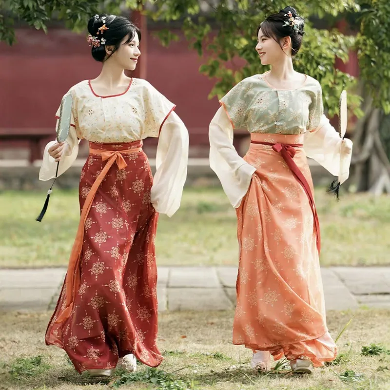 conjunto-hanfu-estilo-tang-para-mujer-chaqueta-tang-de-cuello-abierto-camisa-de-cuello-redondo-falda-de-ocho-paneles-de-cintura-alta-primavera