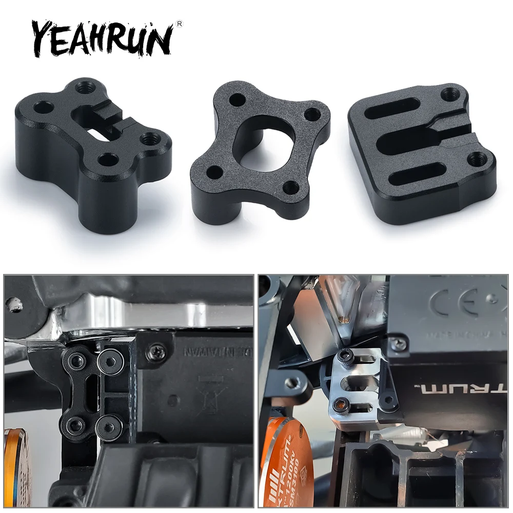 YEAHRUN Servo supporto di regolazione in lega metallica per Axial SCX6 AXI05000 Wrangler AXI05001 Trail Honcho 1/6 RC Crawler parti del modello di