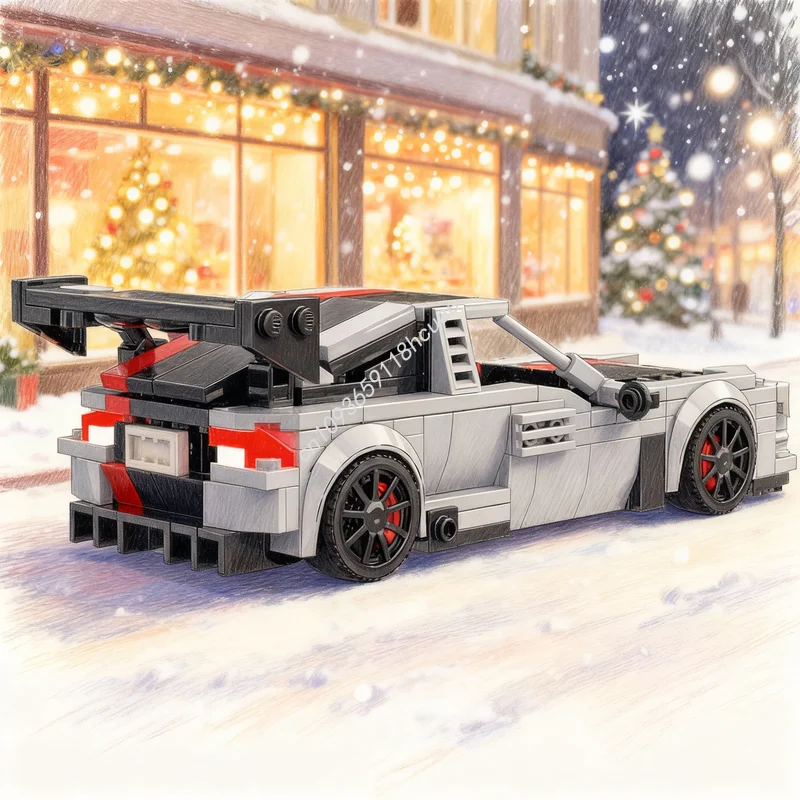 

357 деталей MOC Конструктор «Додж Вайпер ACR» — Модель «Городские чемпионы», развивающая игрушка, подарок на Рождество, креативный набор для самостоятельной сборки