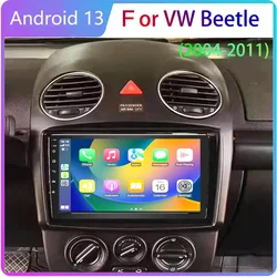 Android 13 Car Radio For VW Beetle 2004-2011 Car Multimedia Carpet Car WIFI 4G GPS Navigation DSP