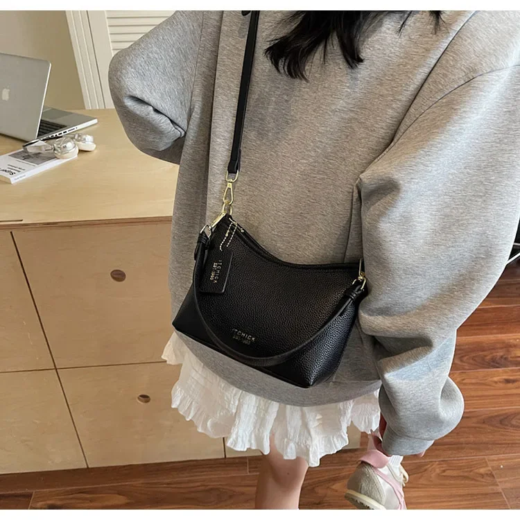 2025 New Korean Lychee Pattern Bucket Bag - Summer - ready, Retro - styled Shoulder Messenger