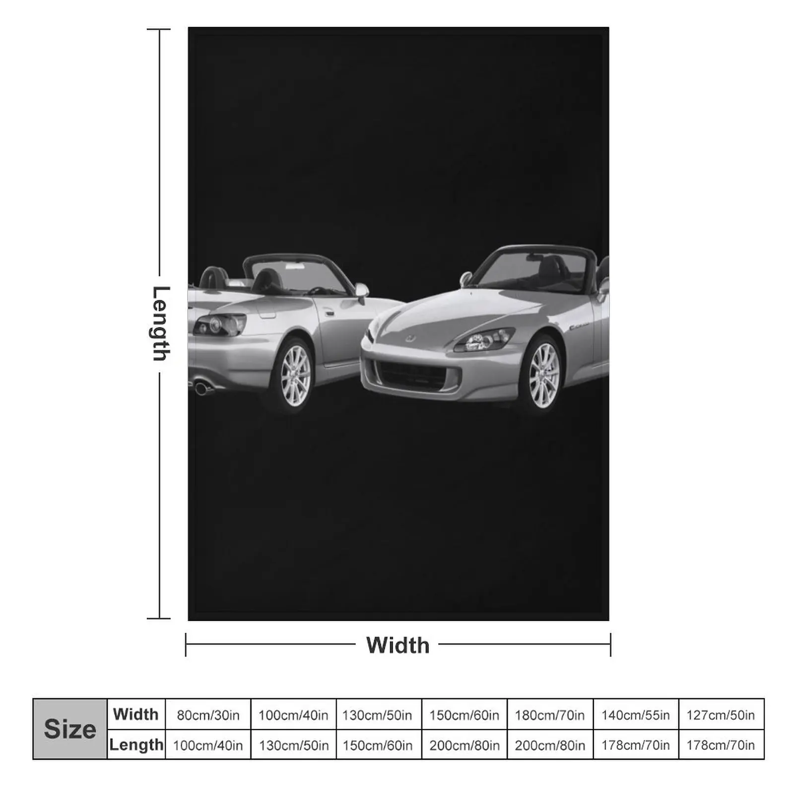 S2000 BLACKWHITE Throw Blanket funny gift Decoratives Blankets