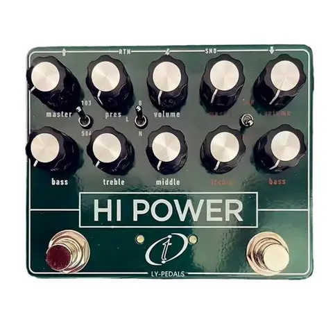 LY-ROCK HI POWER 과부하 왜곡 단일 블록 이펙트 페달 Colorsound 파워 부스트 이펙트 페달