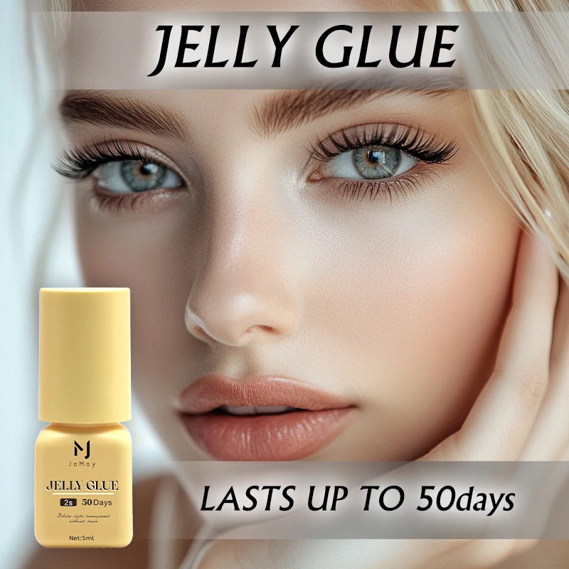 JOMAY Lash Glue Eyelash Extension Glue 0.3-2s Fast Dry No Simulation Individual Strong False Lashes Glue Adhesive UV Makeup