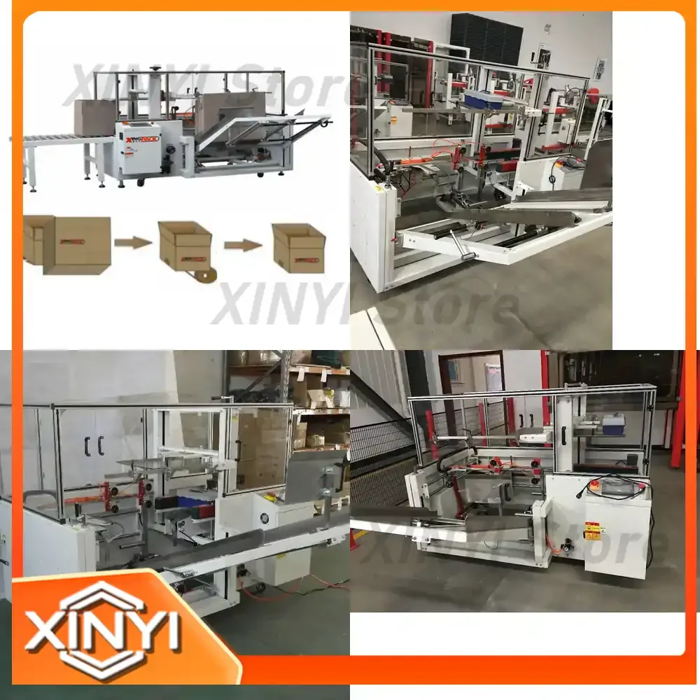 Full Vertical Automatic Packing Machine for Adhesive Tape Carton Box Food Tobacco Foil Paper Plastic Metal Barrel Case Can