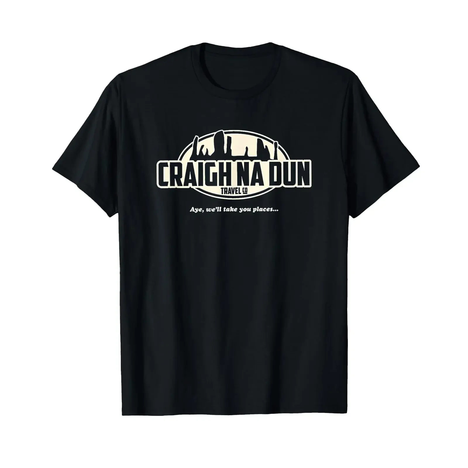 Craig na dun Travel Agency T Shirt vintage Washed Slightly Stylish graphic Unisex Versatile Breathable Casual fashion Stretched