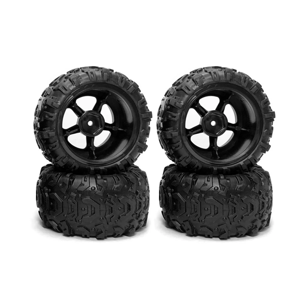 4Pcs Rubber Tire Wheel Tyre for 9300 9310 PXtoy 9300 9302 9303 9304 1/18 RC Car Spare Parts Accessories