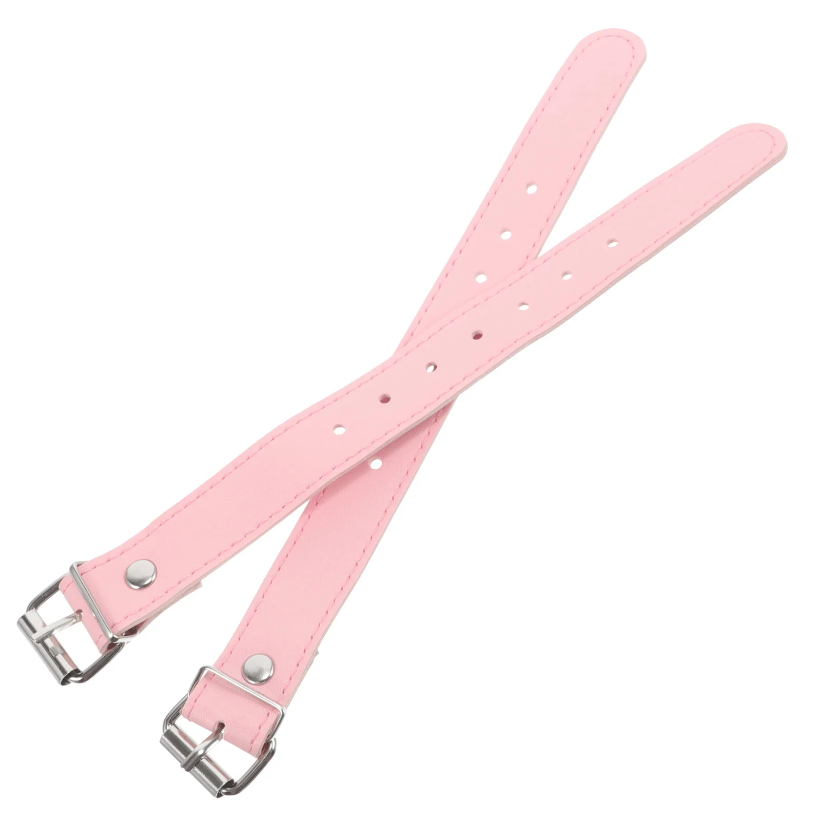 Bicycle Basket Hardware Accessories Buckle Belt Colorful Children's (pink Pair) Bike Straps Scooter Front for