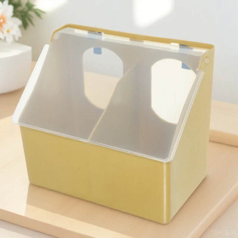 صندوق تغذية الحمام كوب تغذية الطيور البلاستيكي لأرضية القفص متعدد الوظائف تغذية السمان مستلزمات الطيور المنزلية ملحقات الحيوانات الأليفة