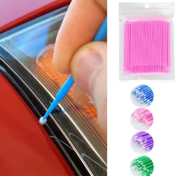 100PCS/Bag Car Maintenance Tools Brushes Paint Touch-up Colorful Pen Disposable Dentistry Small Tip Removing Tools For Auto